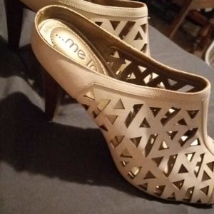 Me Too. Open toe heels.